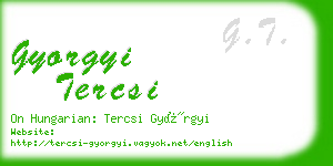 gyorgyi tercsi business card